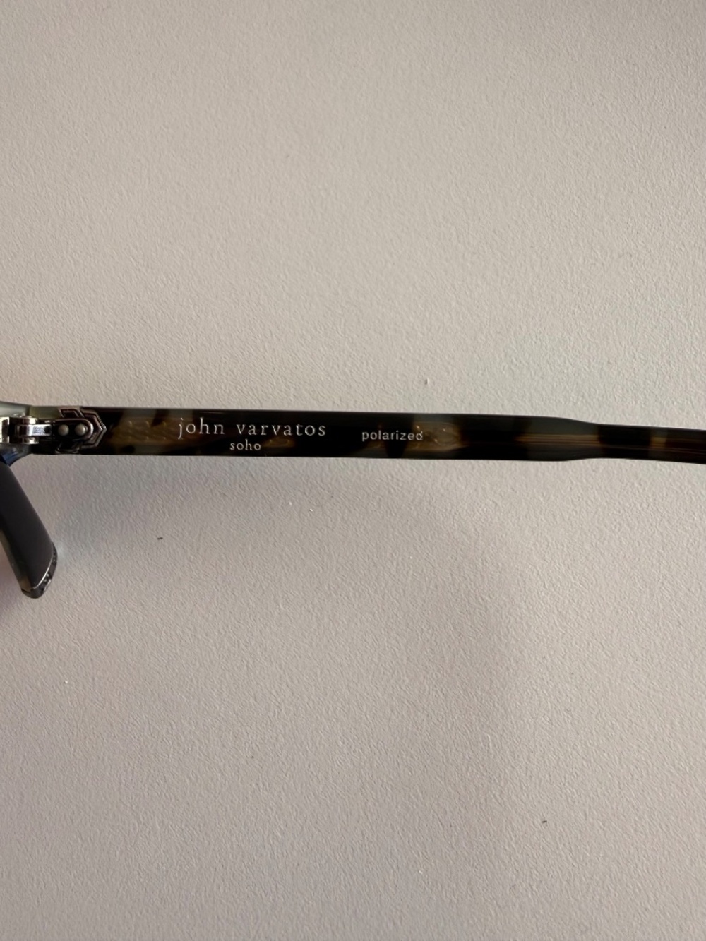 John Varvatos V602 Black & Tortoise Sunglasses - Picture 4 of 4